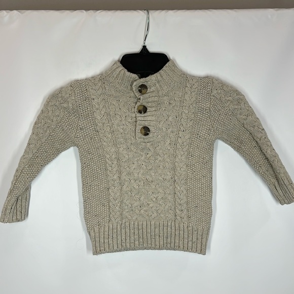Cat & Jack | Toddler 3T Cable Knit Cream Sweater - Picture 1 of 8